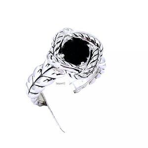 John Hardy JAI Black Spinel  1.40ct Basketweave Sterling Silver Ring - 7  NIB